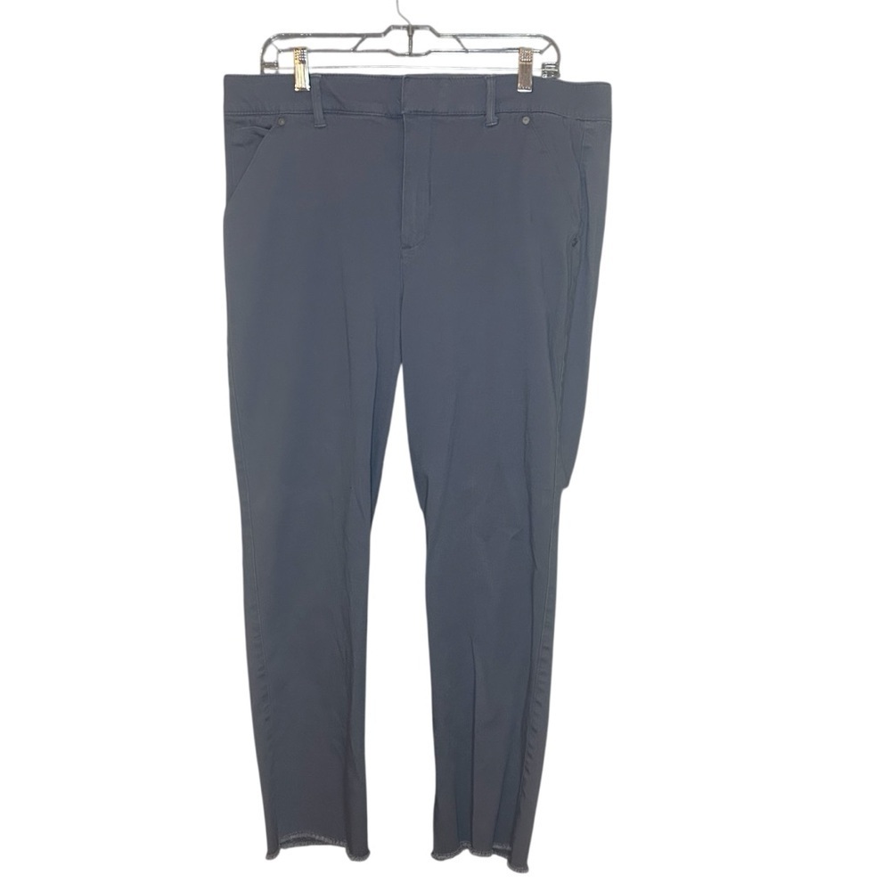 Democracy Absolution Raw Hem Chino Pants Blue Gray Size 16 Stretch